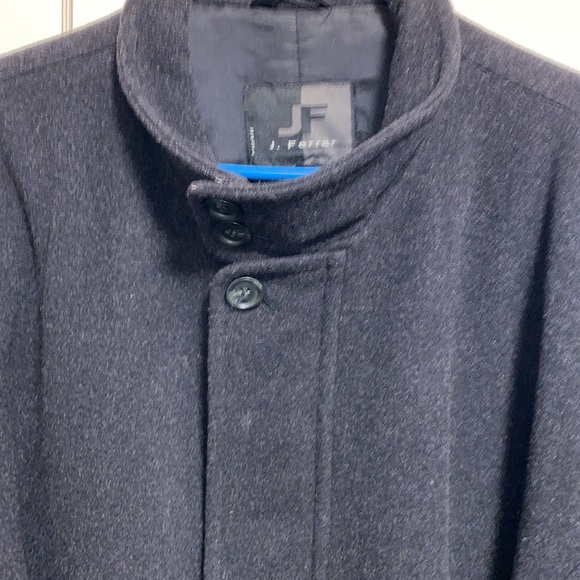 JF J.Ferrar Large Black Wool Coat - Picture 6 of 16